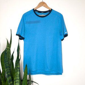 Nike Training Sport Running Mens Blue T-Shirt - (480993-417) - Sz L